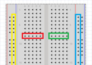 How the rails on a breadboard work